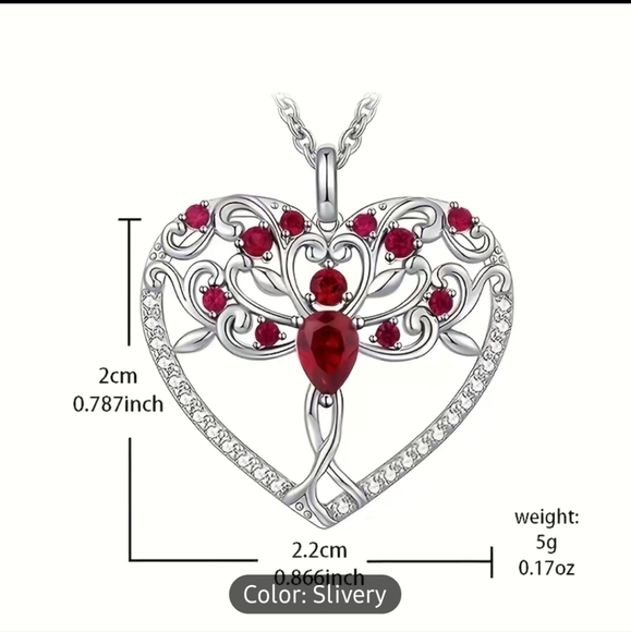 NEW Tree of Life Heart Necklace - Picture 6 of 6